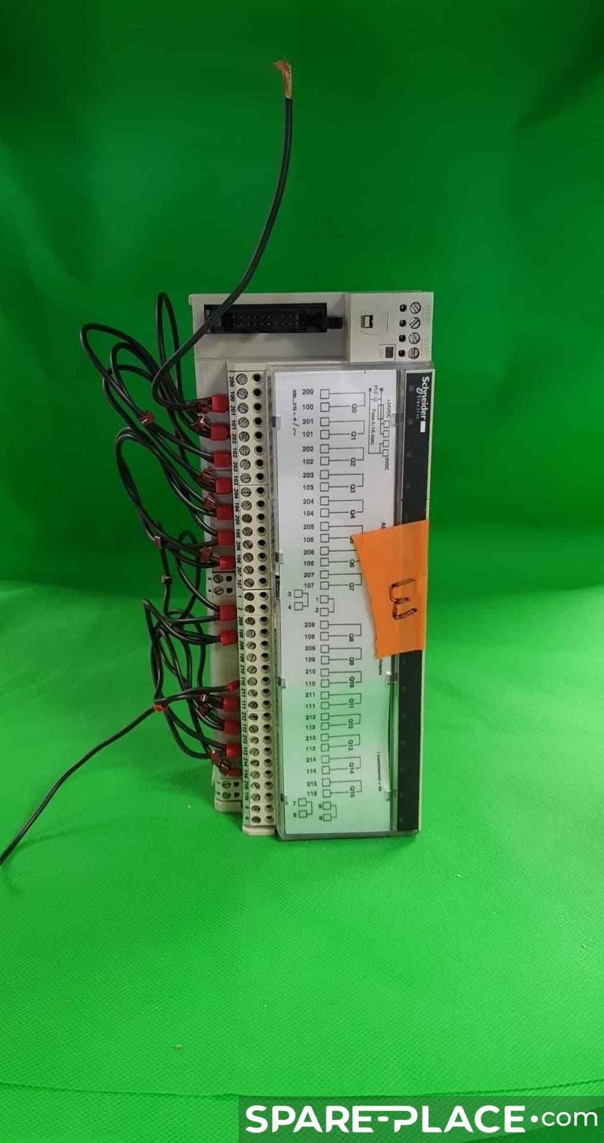 sub-base for plug-in relay ABE7 - 16 channels - relay 10 mm