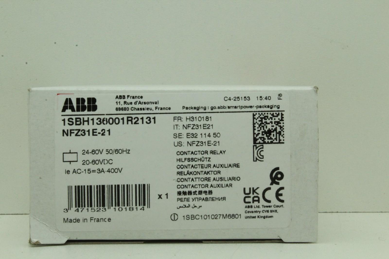 NFZ31E-21 24-60V50/60HZ 20-60VDC Contactor Relay
