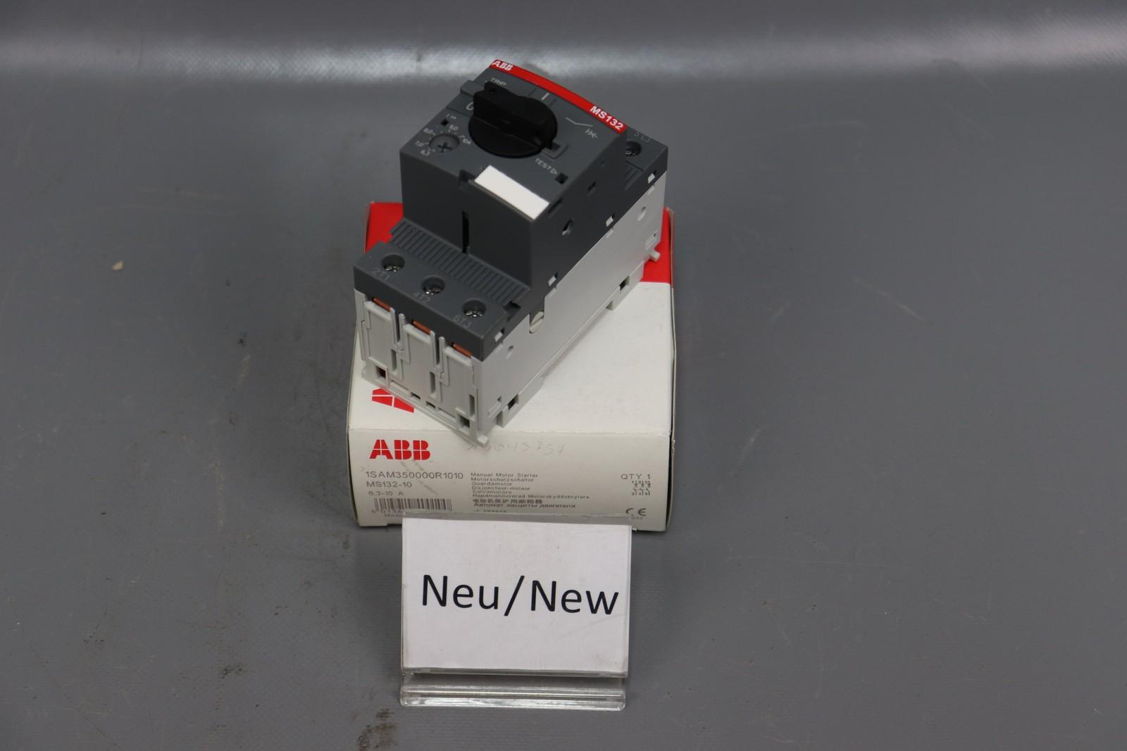 MS132-10 Manual Motor Starter 6.3 ... 10 A