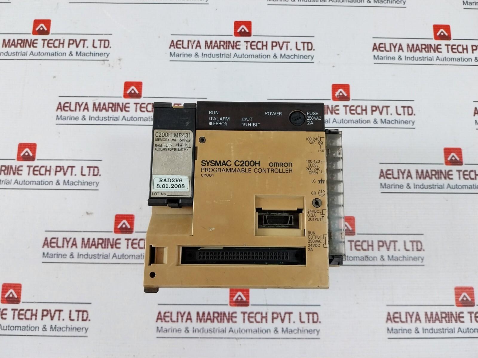 C200H-CPU01-E Programmable Contrôleur CPU Unité W/C200H-MR43 Ne Travail)