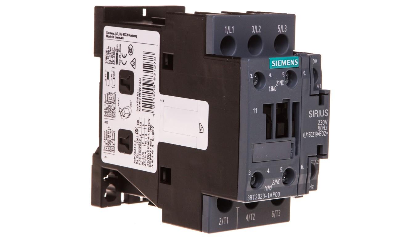 CONTACTOR S0 9A 230VAC 1NO/1NC SCRW