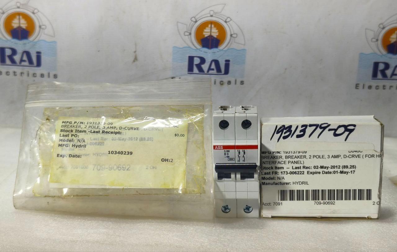 S202-D3 Miniature Circuit Breaker - 2P - D - 3 A