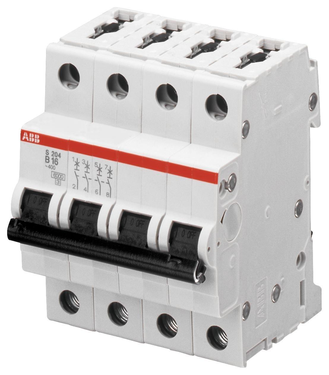 S204M-C16 Miniature Circuit Breaker - 4P - C - 16 A