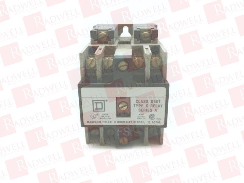 NEMA Control Relay, Type X, machine tool, 10A resistive at 600 VAC, 2 normally open contacts, 110/120 VAC 50/60 Hz coil