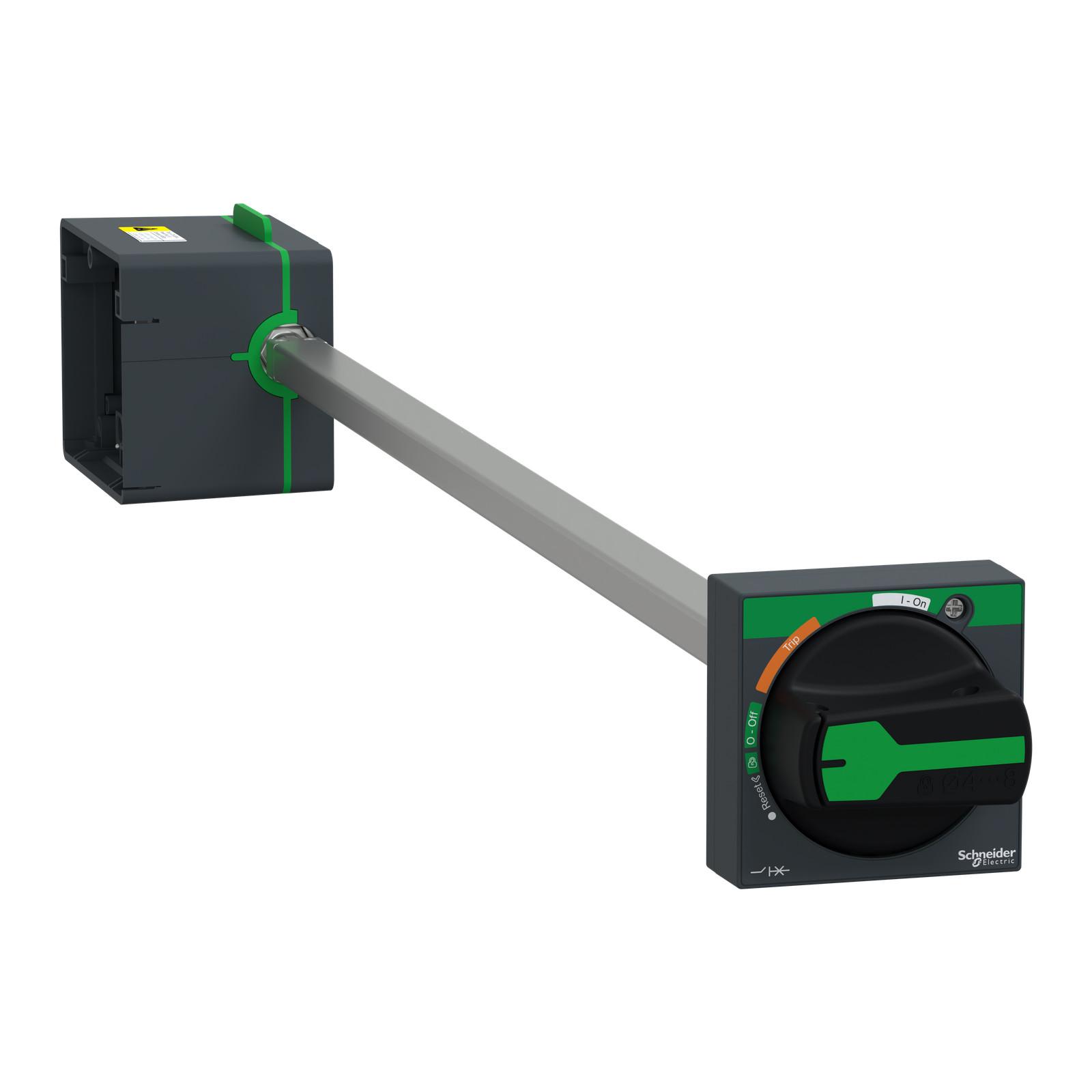 Side rotary handle, ComPact NSXm, black handle, shaft length 45-480mm, IP54