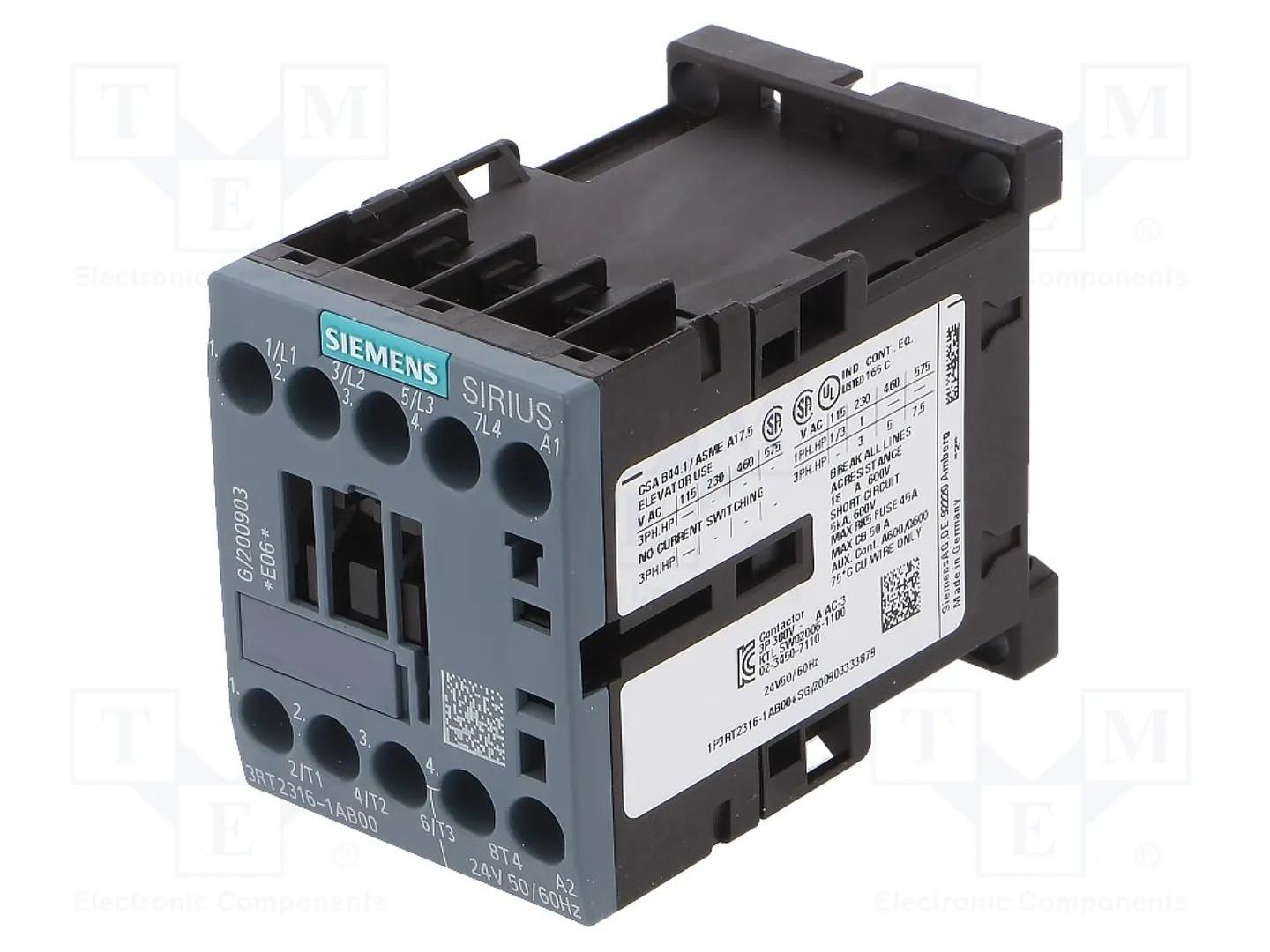 CONTACTOR S00 16A 24VDC 2NO/2NC SCRW