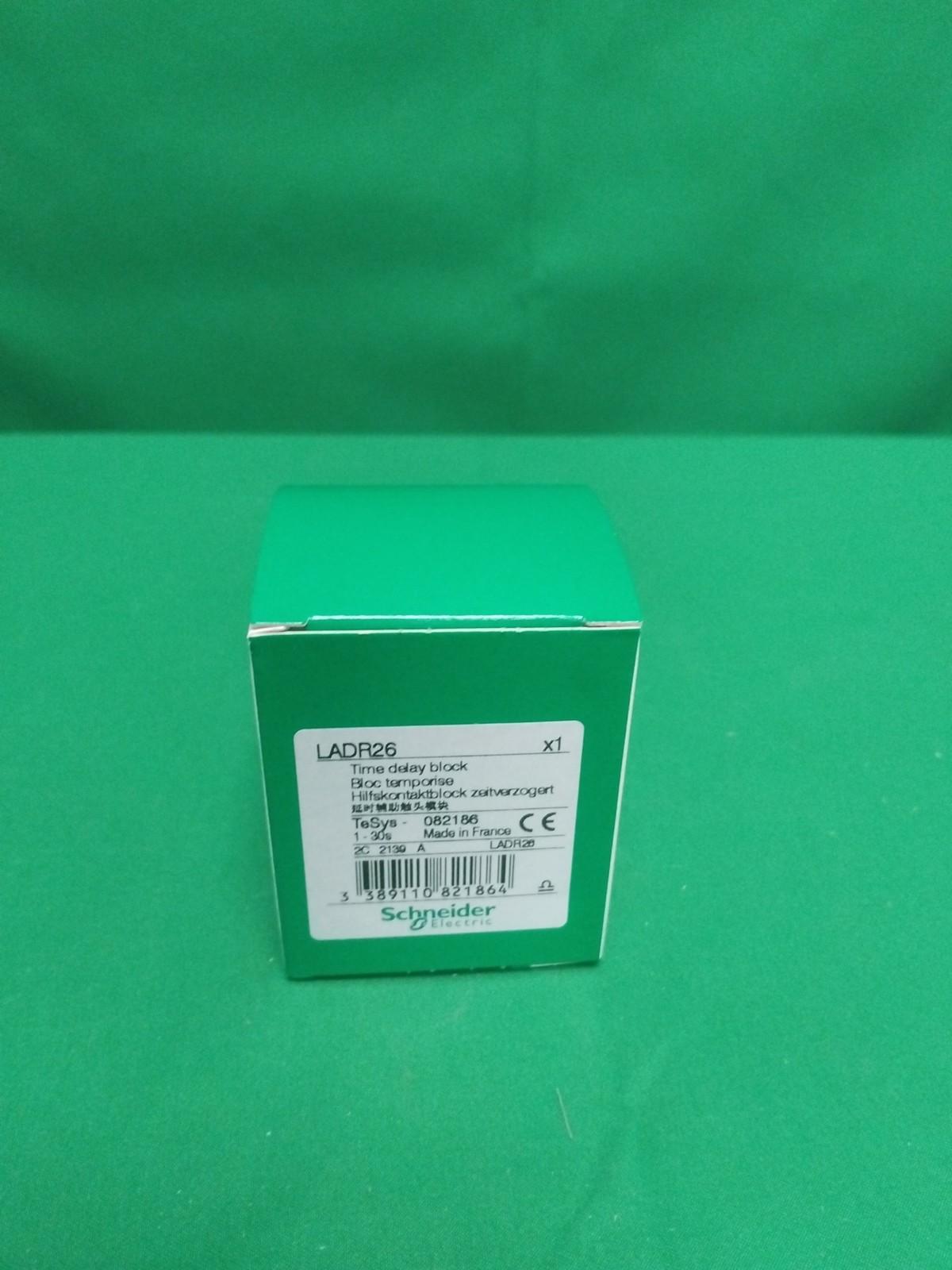 Time delay auxiliary contact block, TeSys Deca, 1NO + 1NC, off delay 1-30s, front, lugs-ring terminals