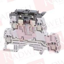 ZS4-D2-SF1-R3 Screw Clamp Terminal Block - Double Deck - Grey