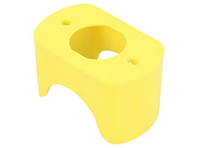 Narrow flange guard for 40mm Emergency stop, Harmony XB4, plastic, yellow