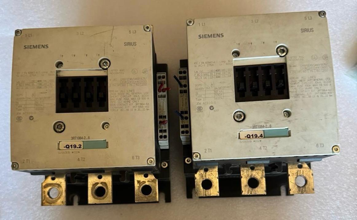 CONTACTOR S10 225A 220-240VUC 3P BAR