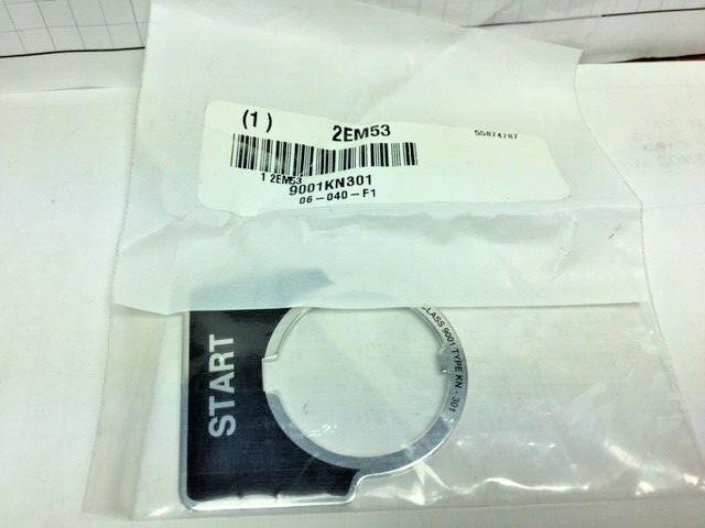 Legend, Harmony 9001K, Harmony 9001SK, 30mm, aluminium, black with silver letters, 44x50mm, marking START