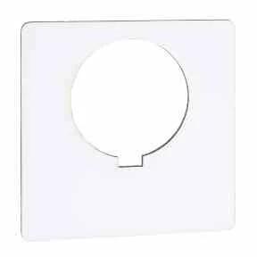 Blank legend, Harmony 9001K, Harmony 9001SK, 30mm, plastic, white with black letters, 57mm square