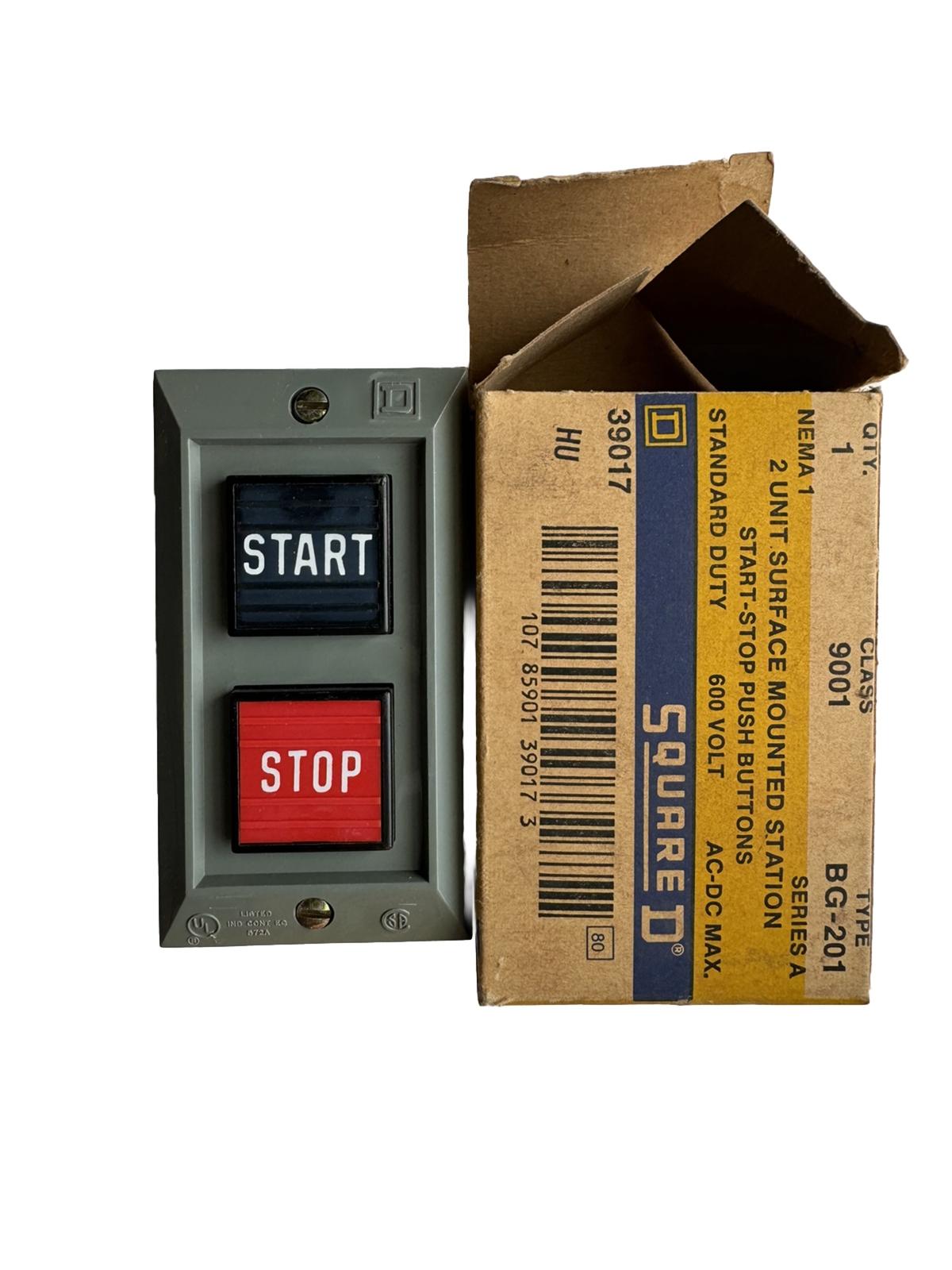 Complete control station, Harmony 9001B, 2 push buttons START/STOP, 5A, 600V AC, 1NO + 1NC, NEMA 1