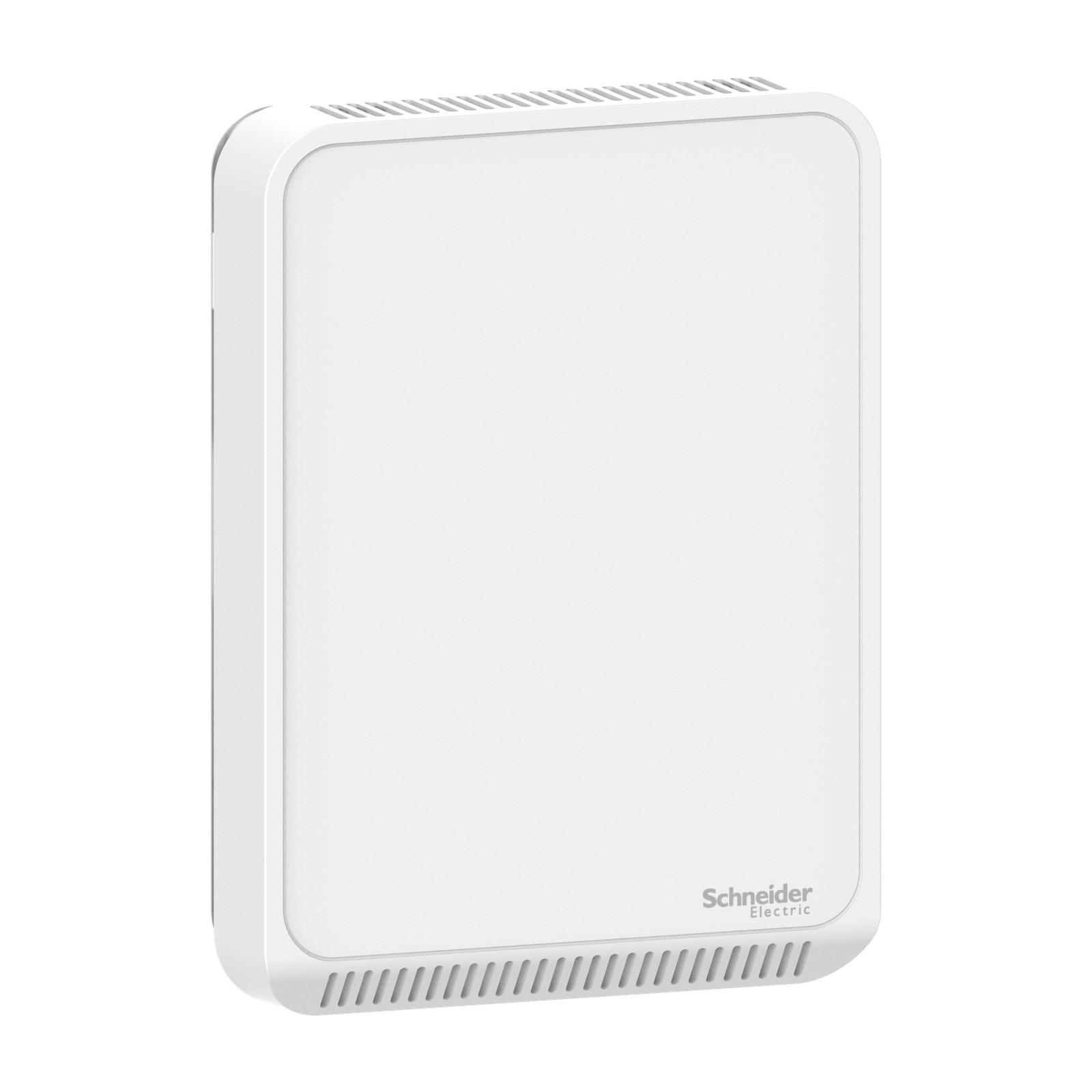 Sensor, SpaceLogic SLP Series, air quality, CO2, VOC, temperature, room, BACnet MSTP/Modbus, matte white housing