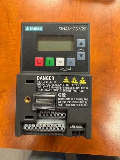 SINAMICS V20. 1AC230V 0.75KW UNFILTERED