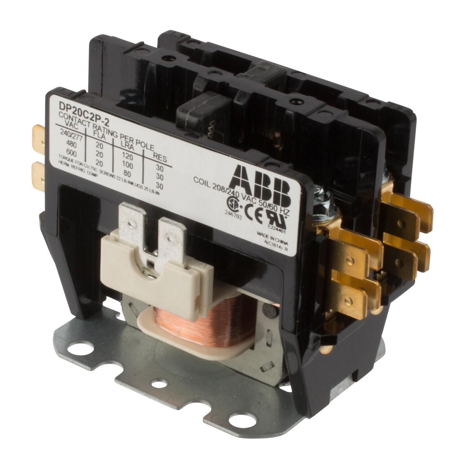 DP CONTR, 20A,2P,208/240VAC
