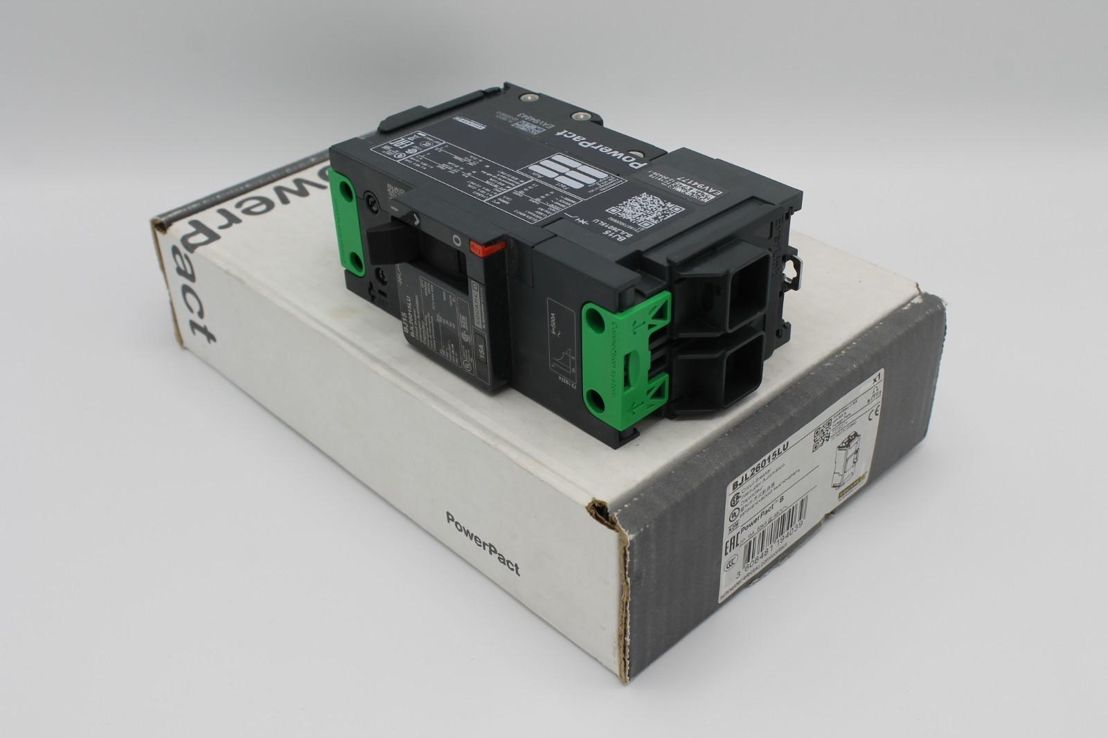 Circuit breaker, PowerPacT B, 15A, 2 pole, 600Y/347VAC, 25kA, lugs, thermal magnetic, 80%, control wire ON end
