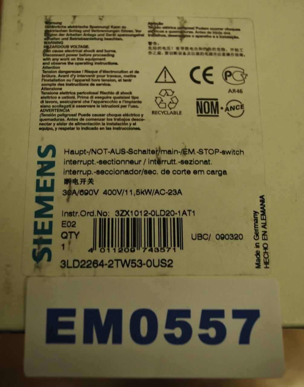 DISC SW 32A N4X SCW ROT HDL R/Y 3P 4AUX