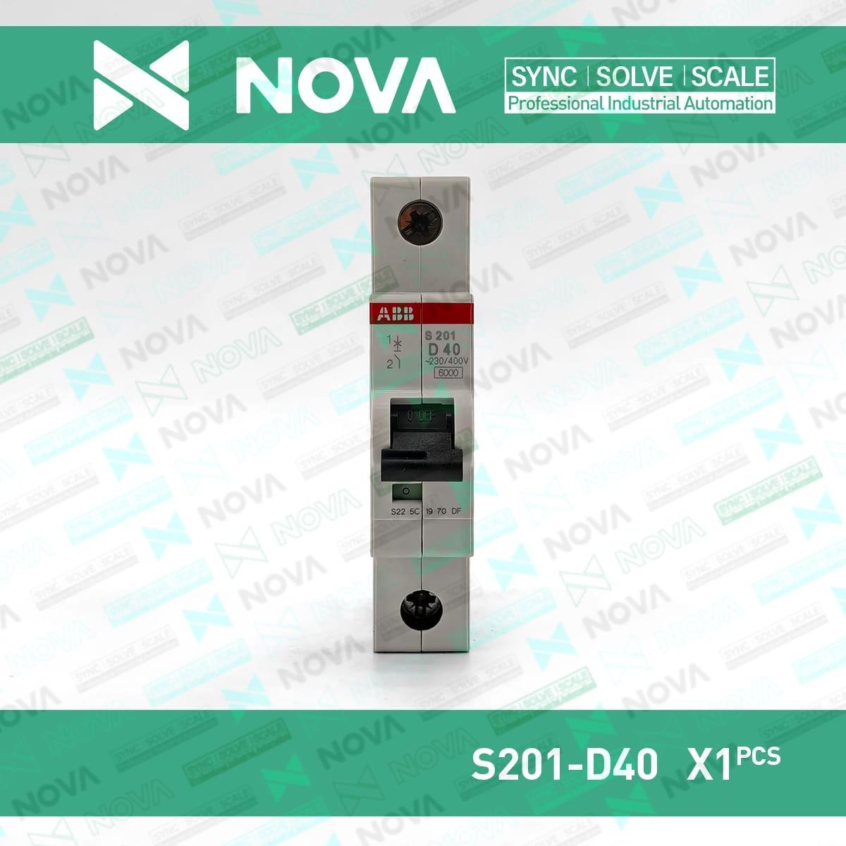 S201-D40 Miniature Circuit Breaker - 1P - D - 40 A