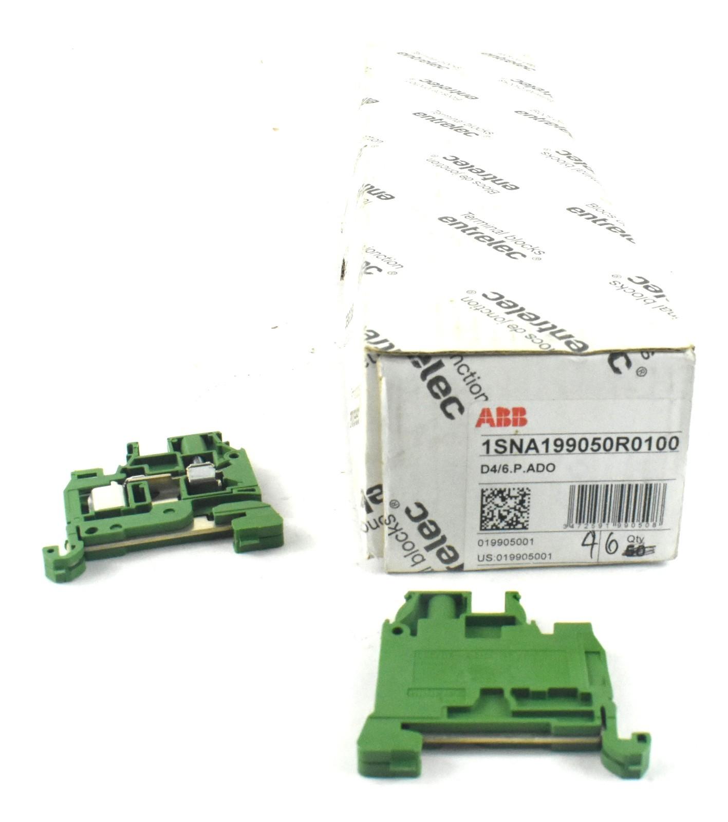D4/6.P.ADO IDC Terminal Blocks - Ground ADO - screw clamp - Green-Yellow