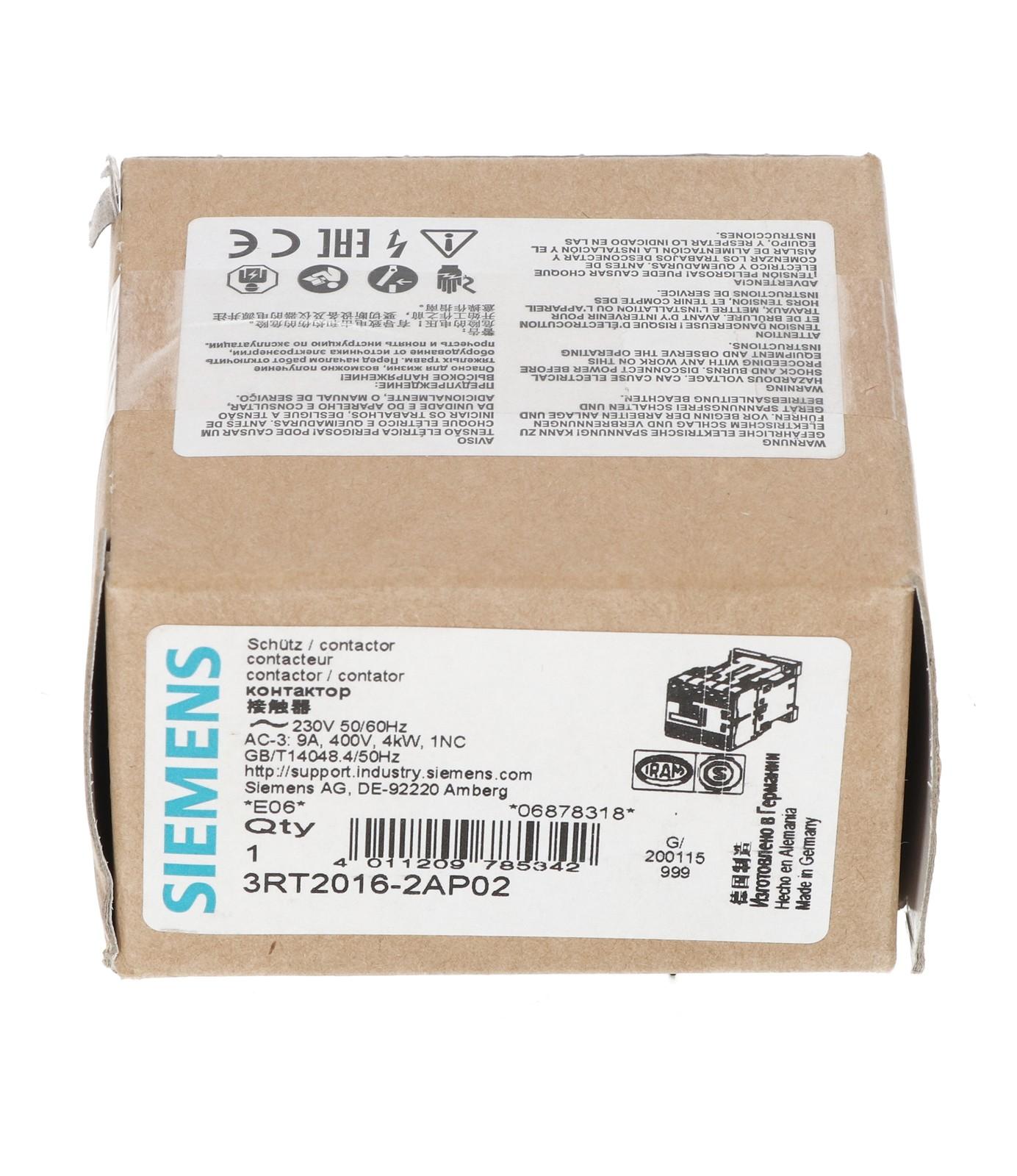CONTACTOR S00 9A 230VAC 1NC SPRG