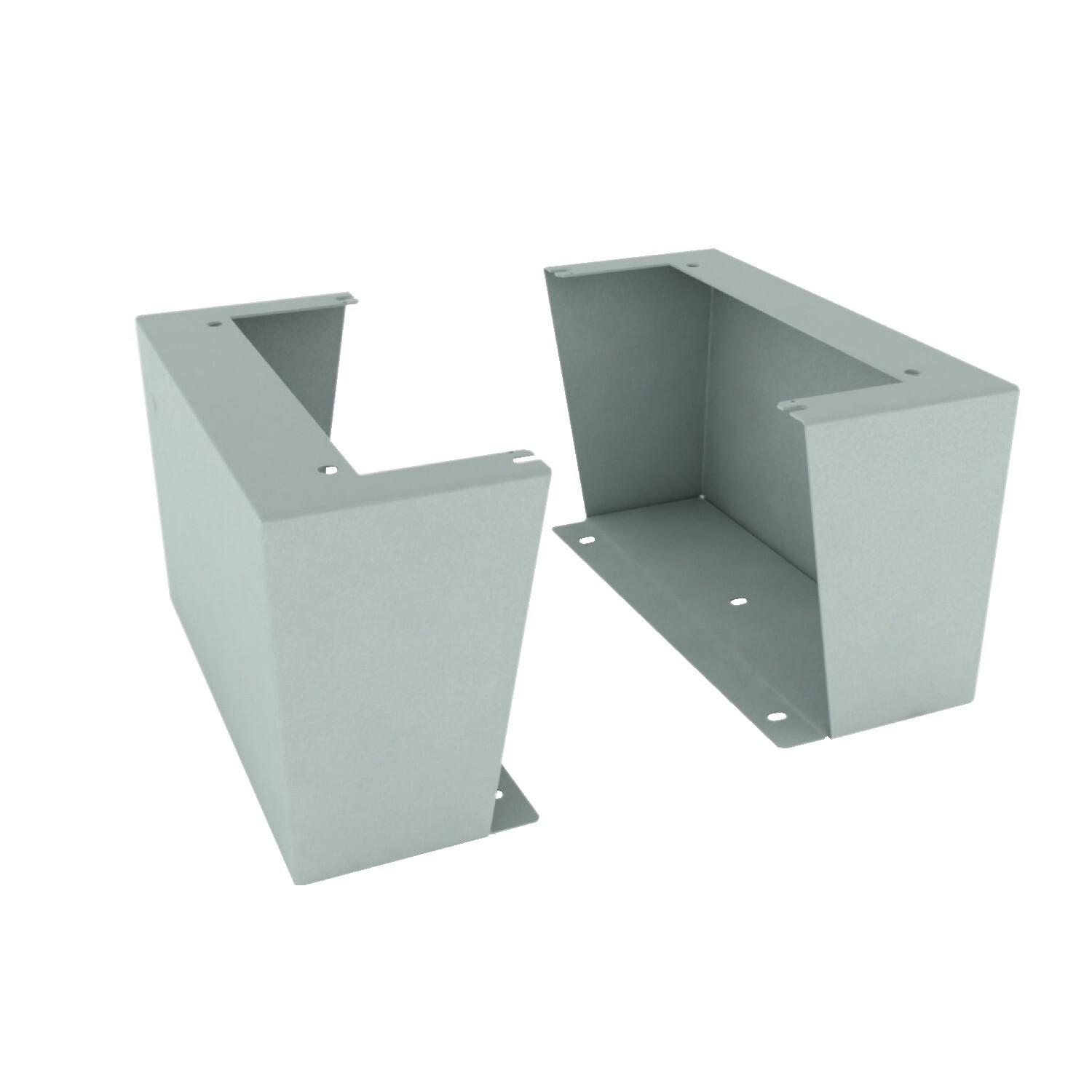 Floor stand kit for Spacial S3D Depth 400 x Height 300 mm Colour RAL7035