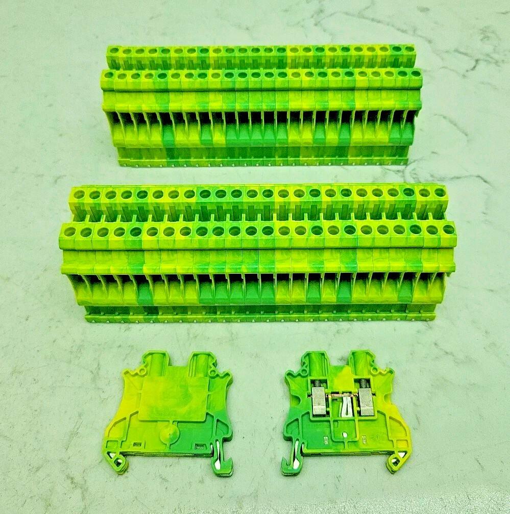 TERM, SCREW, THRU, TERM SIZE 4, GREEN-YELLOW