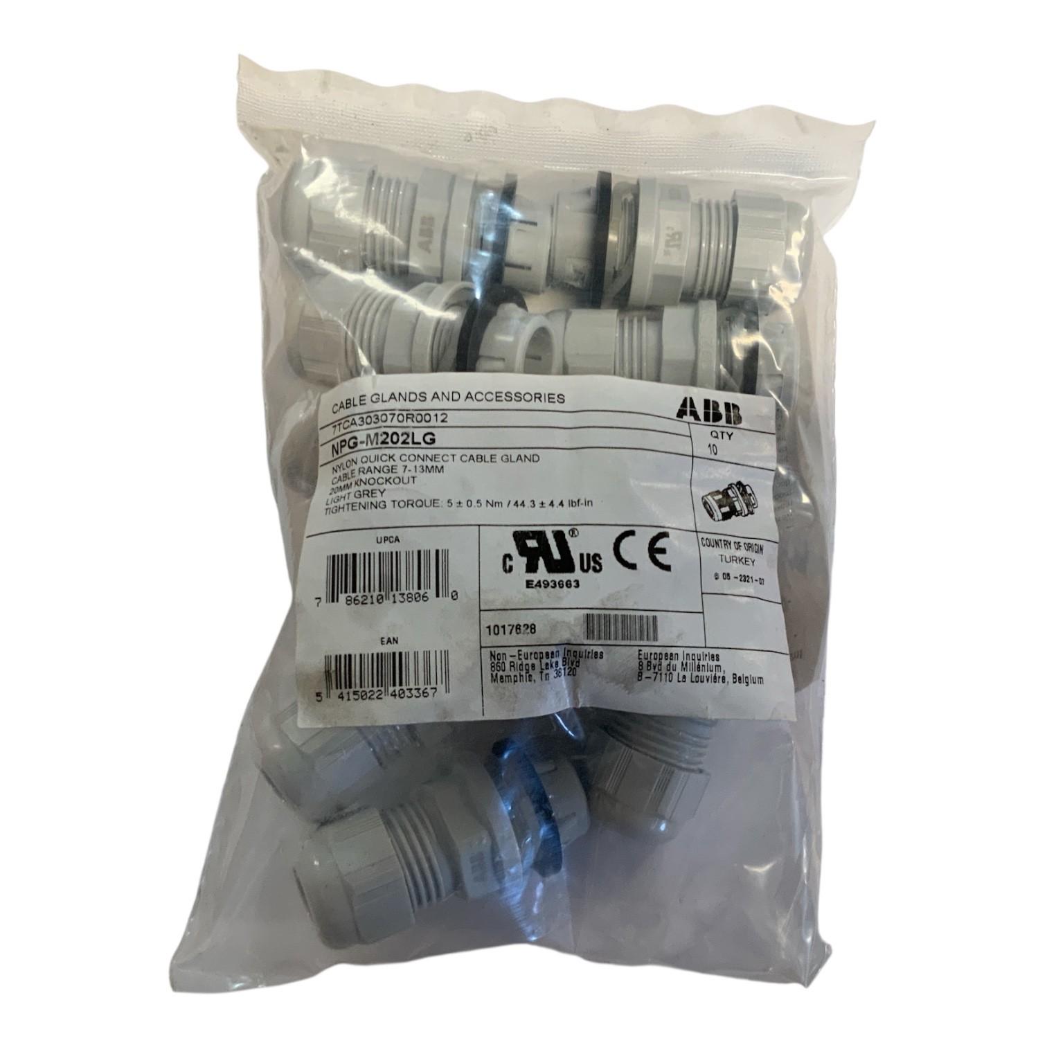 QUICK CONN CG 20MM 7-13MM NYL LGRY