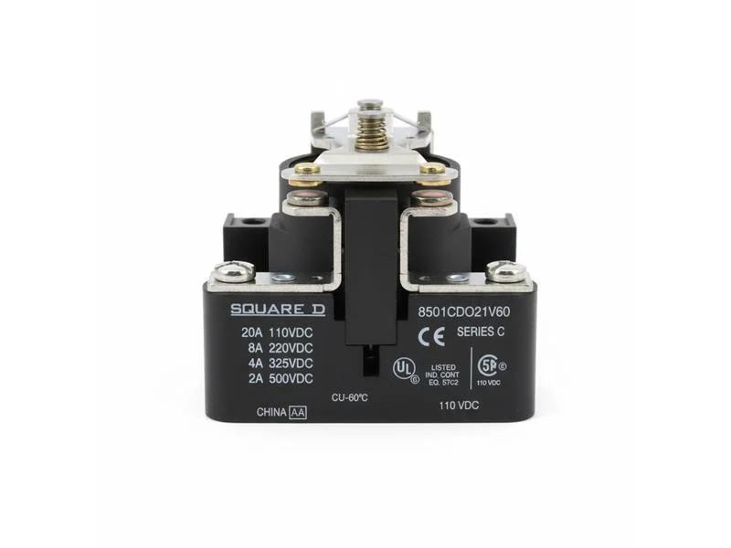 Power Relay, Type C, 20A resistive at 110 VDC, SPST, 1 normally open contact, 110 VDC coil