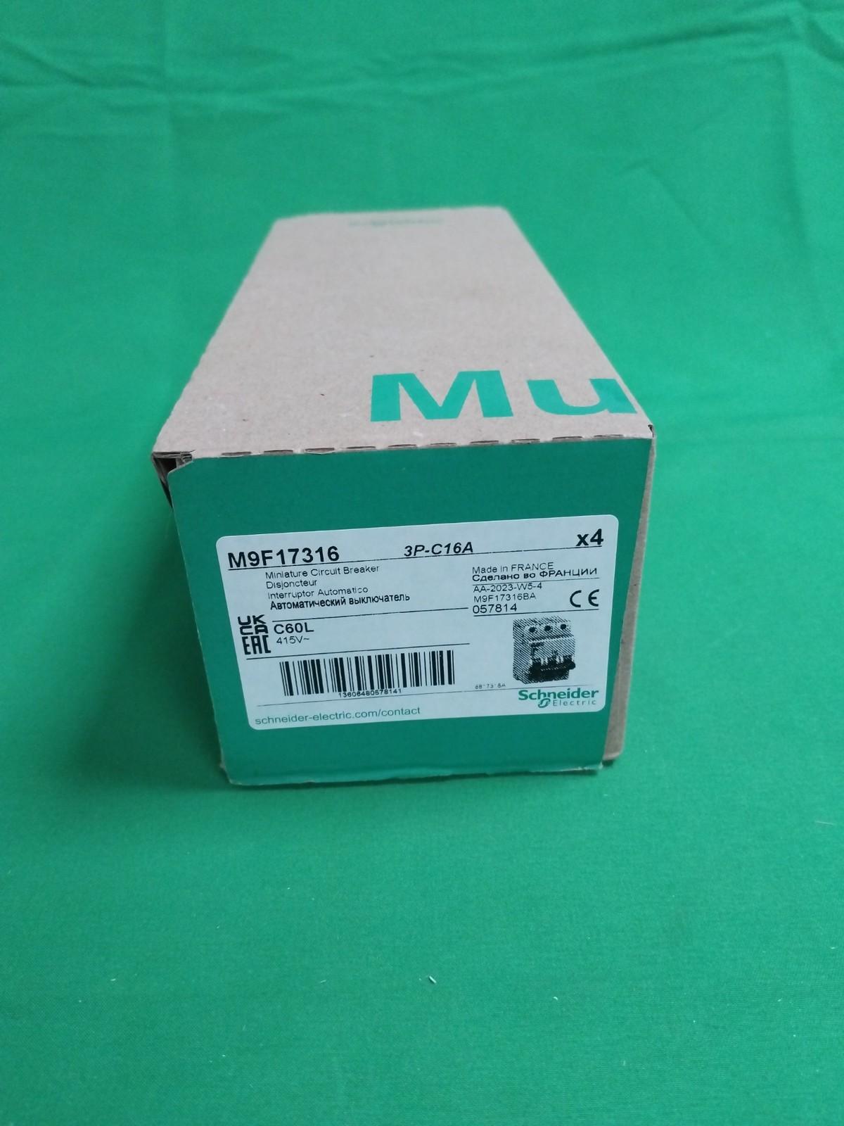 Miniature circuit breaker (MCB), Multi9 C60L, 3P, 16A, C curve, 25kA (IEC/EN 60947-2)