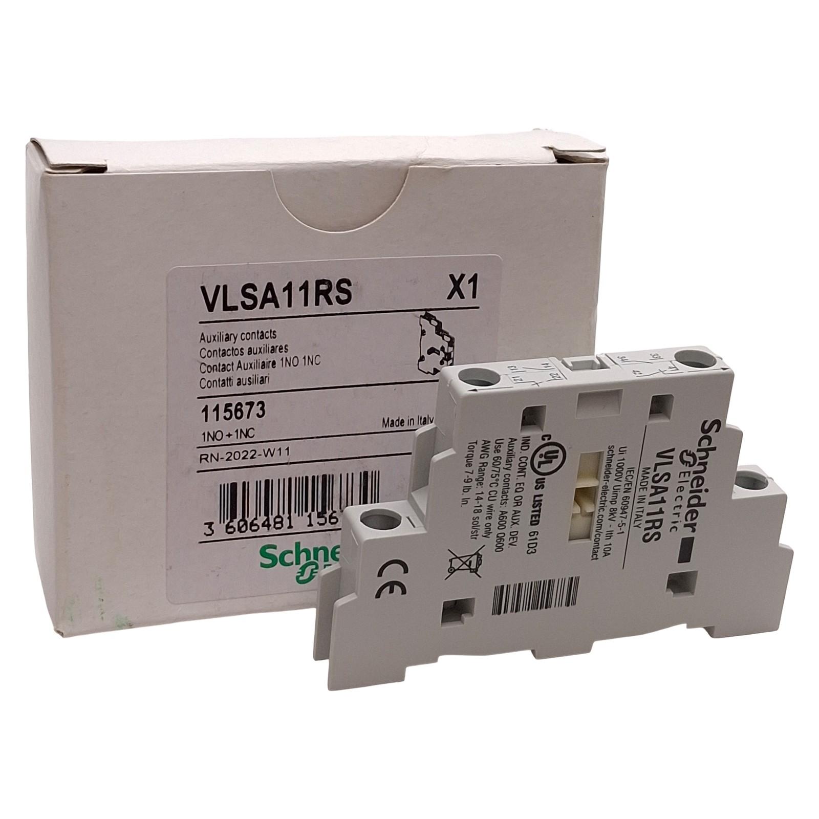 Disconnect switch, TeSys VLS, auxiliary contact block, 1 normally closed and 1 normally open, DIN rail