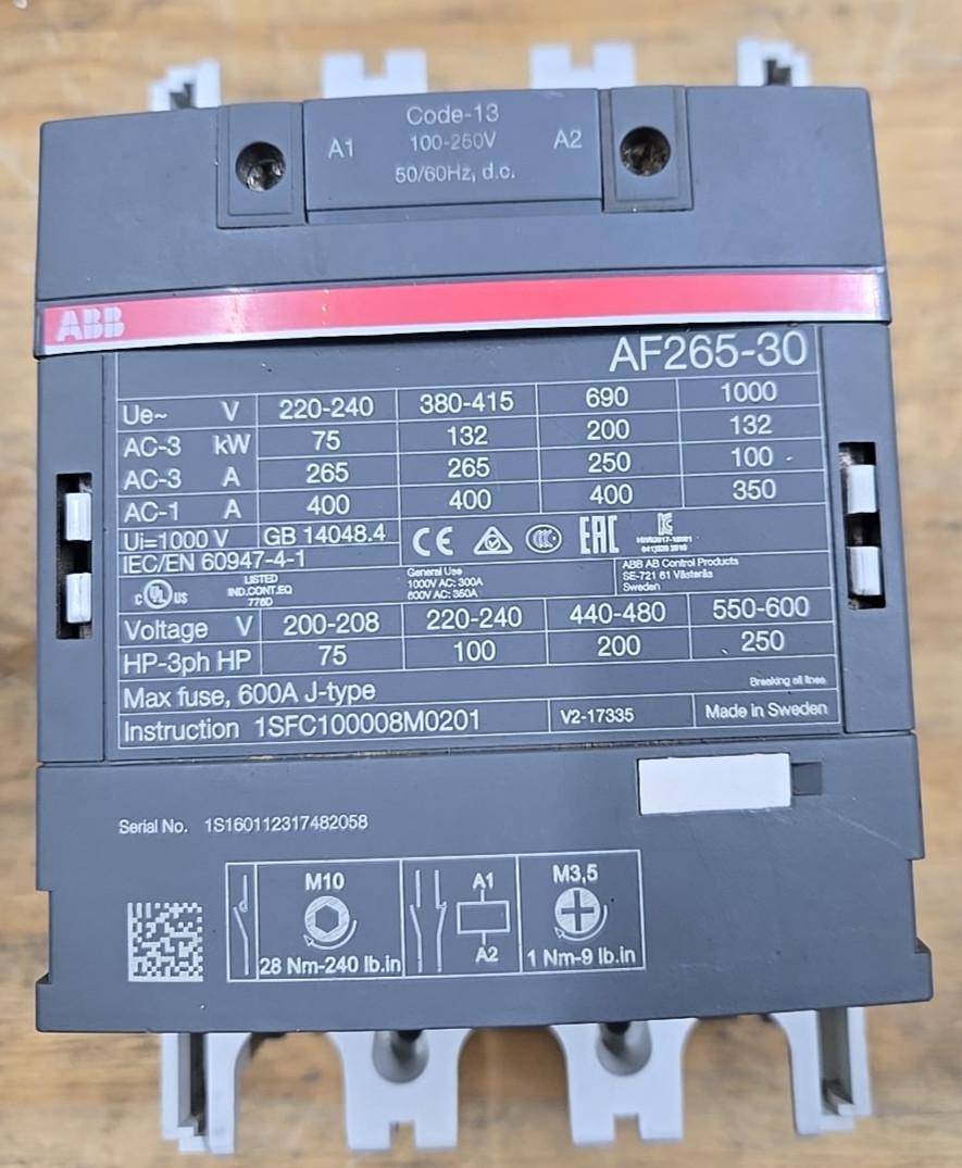 CTR,3P,248A,100-250VAC/DC,1/1