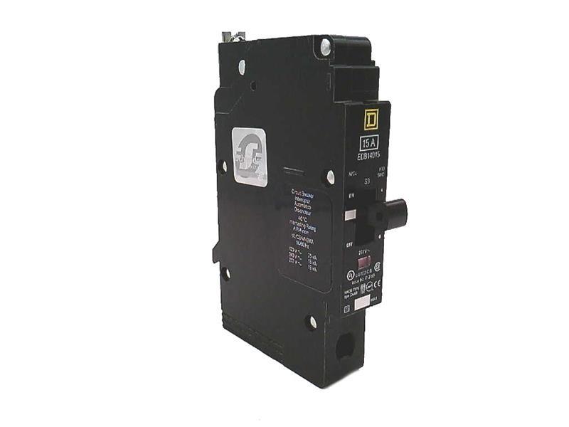 Mini circuit breaker, E-Frame, 15A, 1 pole, 277 VAC, 25 kA max, bolt on