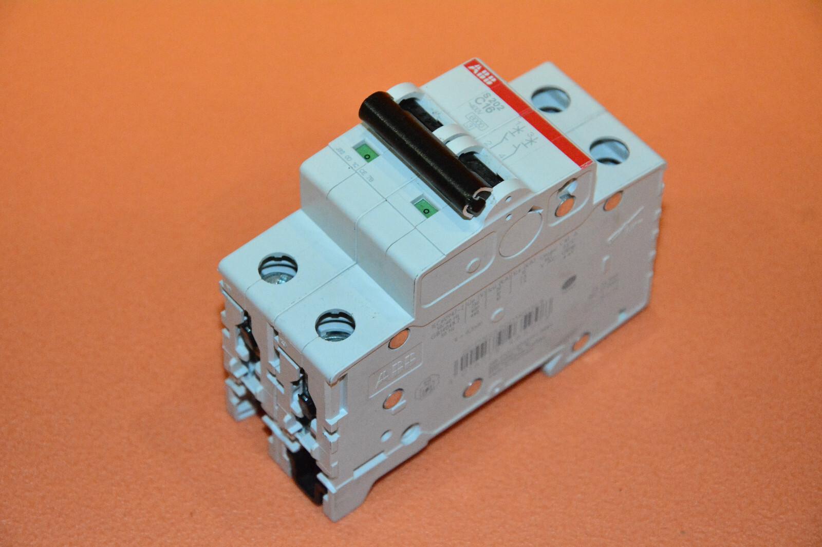 S202-C16 Miniature Circuit Breaker - 2P - C - 16 A