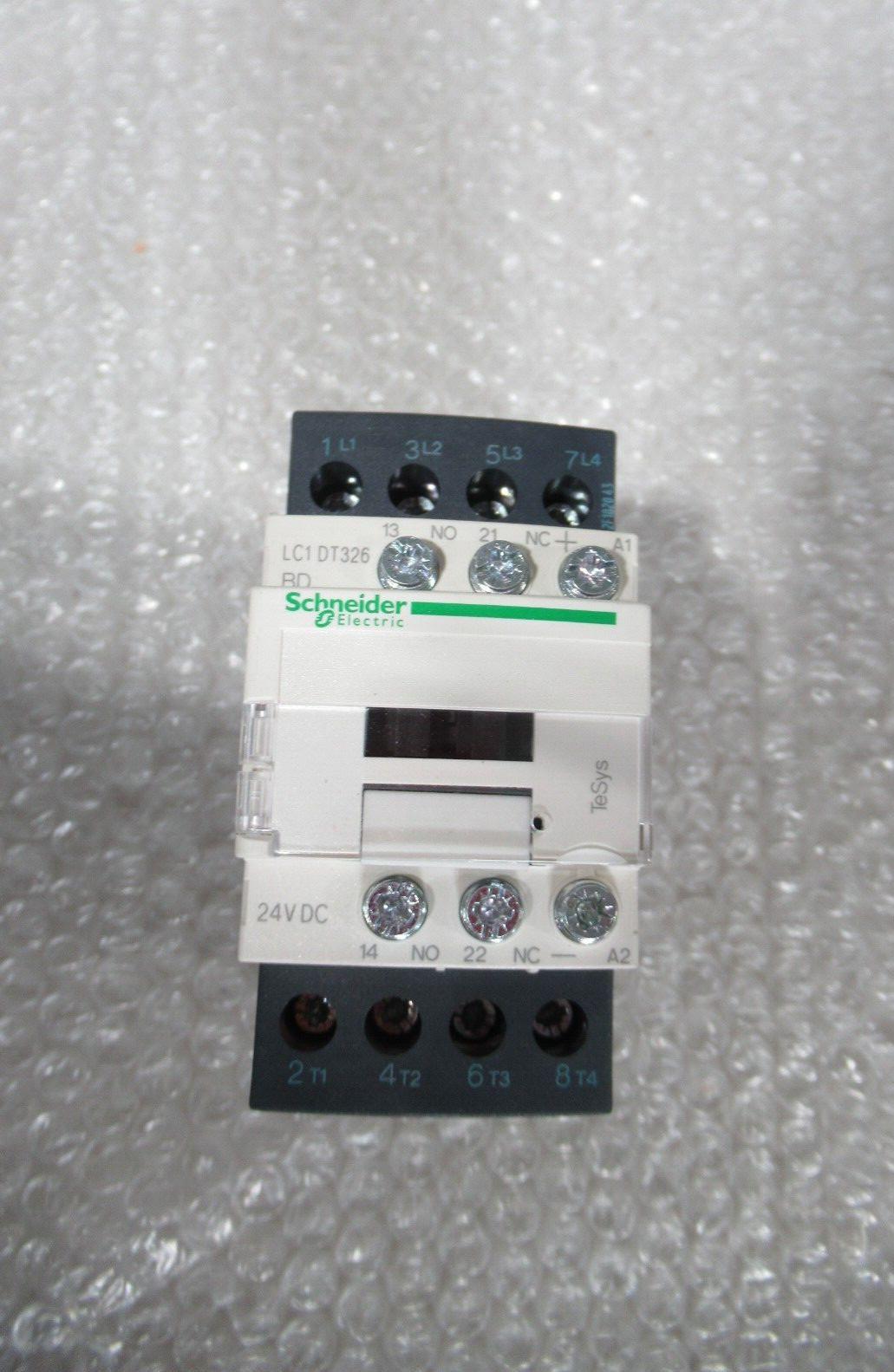 IEC contactor, TeSys Deca, nonreversing, 32A resistive, 4 pole, 4 NO, 24VDC coil, open style