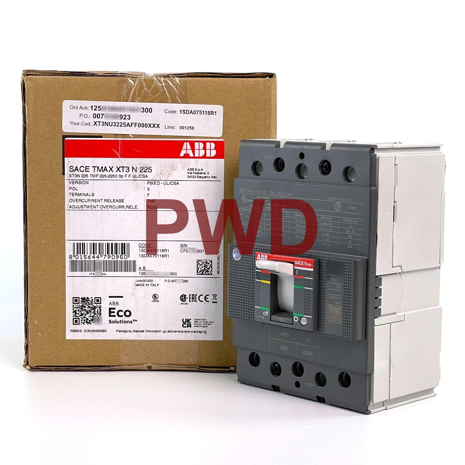 XT3N 225 TMF 225-2250 3P F F UL/CSA