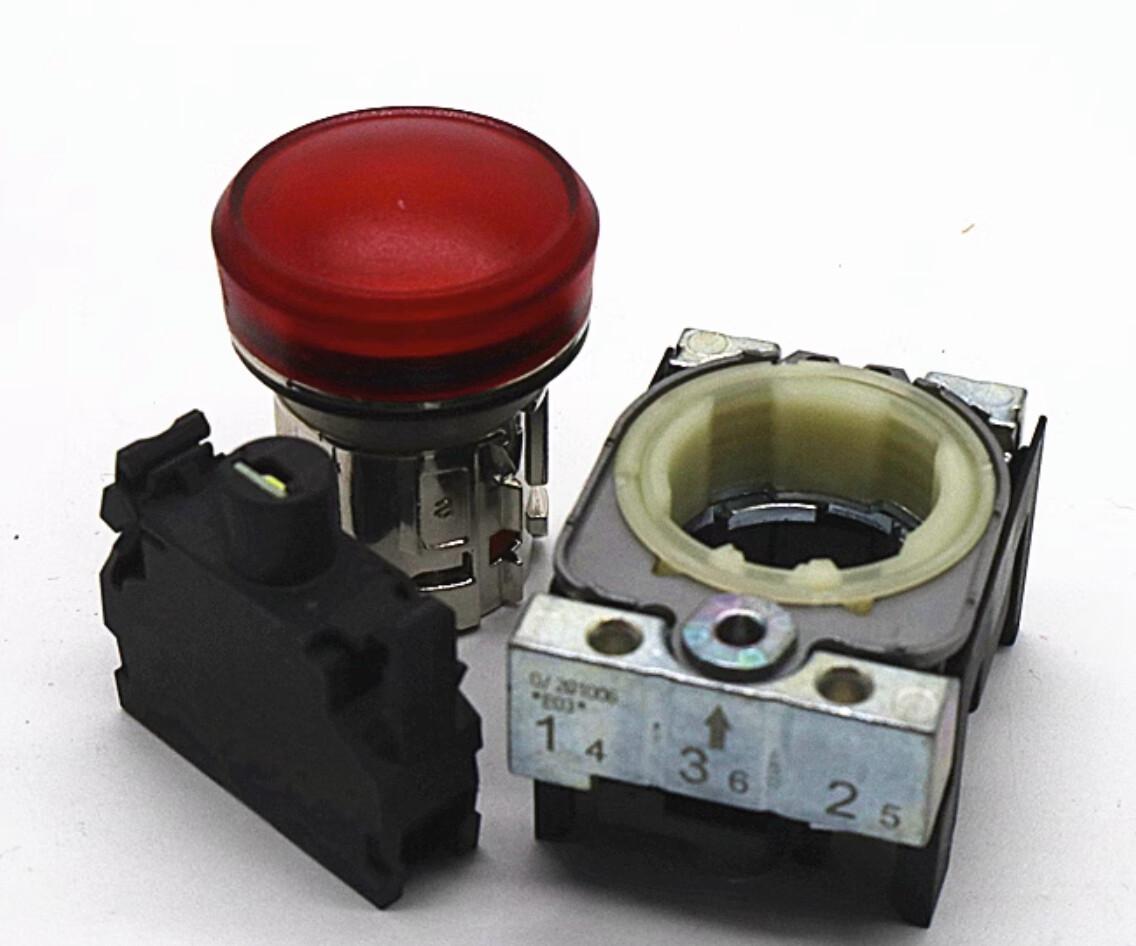 INDICATOR LIGHT, LED RED, 110V AC
