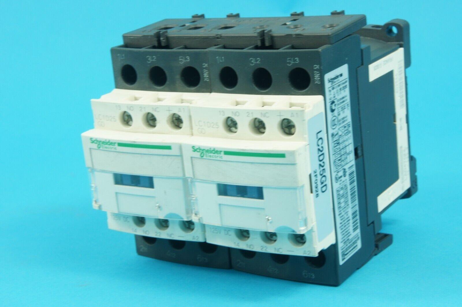 LC2D25GD Reversing contactor 11KW 125VDC