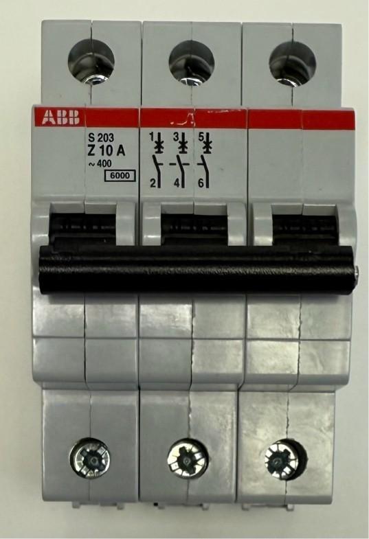 S203-Z10 Miniature Circuit Breaker - 3P - Z - 10 A
