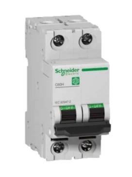 Miniature circuit breaker (MCB), Multi9 C60H, 2P, 10A, C curve, 15kA (IEC/EN 60947-2)
