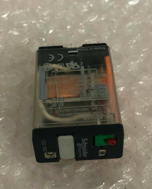 Power Relay, General Purpose Relays, SPDT, LED clear cover, lock push button, faston terminal, 15A, 120V AC, 1NO + 1NC
