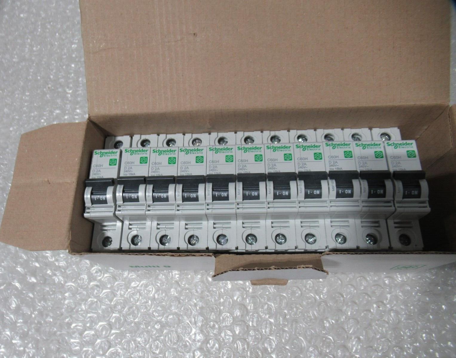 Miniature circuit breaker (MCB), Multi9 C60H, 1P, 2A, D curve, 15kA (IEC/EN 60947-2)