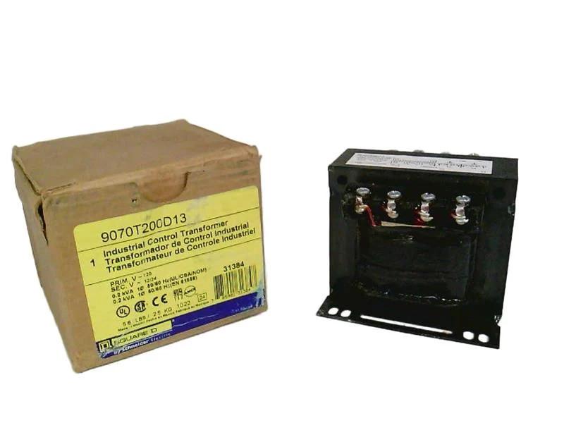 Transformer, Type T, industrial control, 200VA, 1 phase, 120V primary, 12/24V secondary, 80C rise