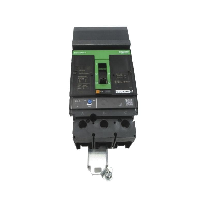 Circuit breaker, PowerPacT J, 250A, 3 pole, 600VAC, 18kA, I-Line, thermal magnetic, 80%, ABC
