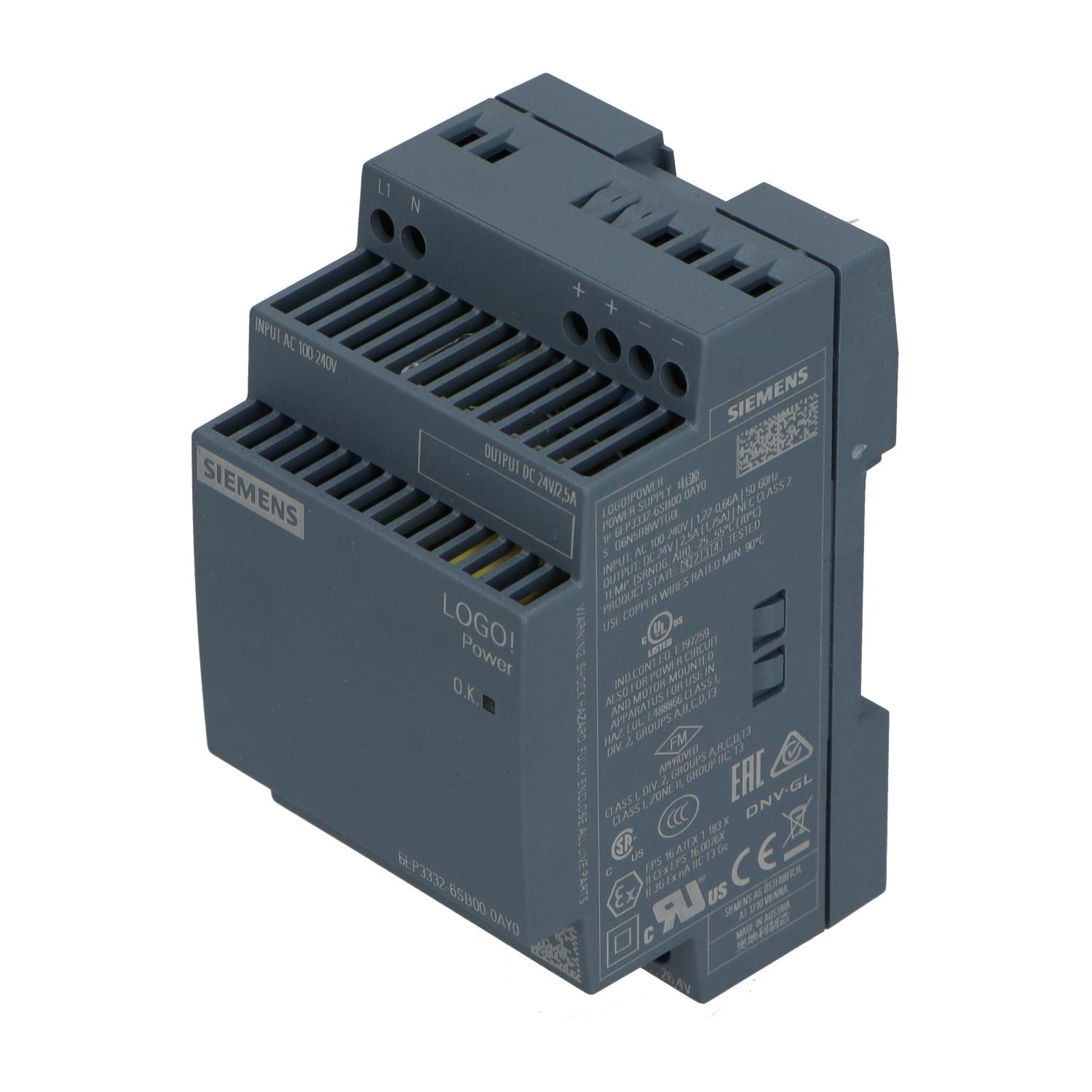 LOGO POWER 24V, 2.5A STABILIZED PWR SUPPL