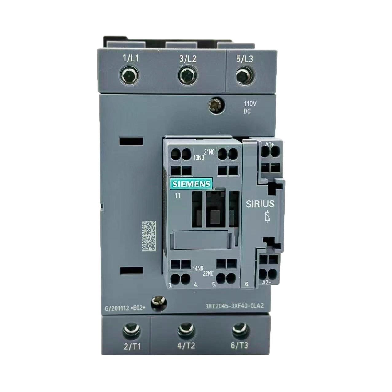 CONTACTOR F.RAIL.AC3:37KW.1NO+1NC.110VDC