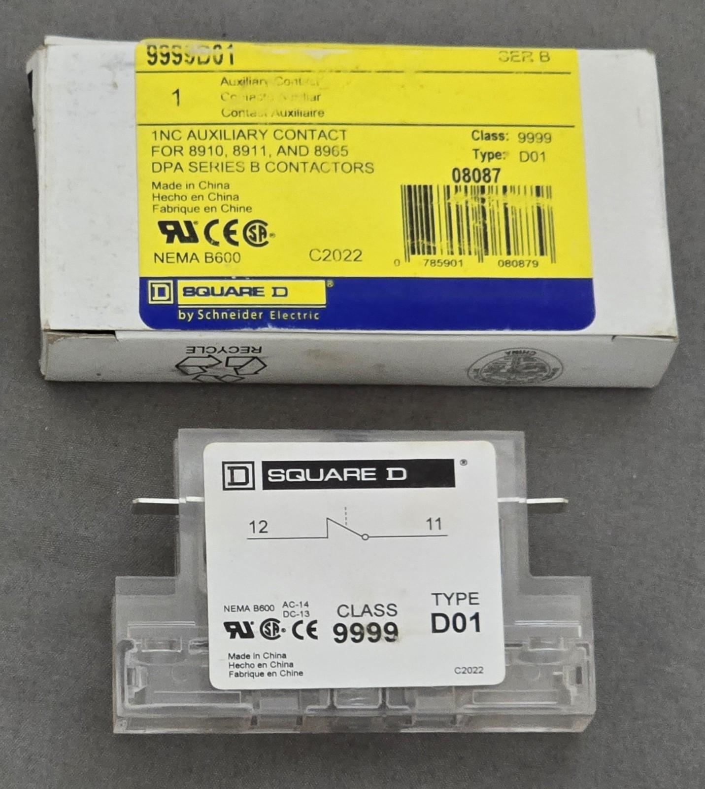 Contactor, Definite Purpose, auxiliary contact, 3A at 120 VAC, 1 NC contact, for 20A to 90A DPA contactors