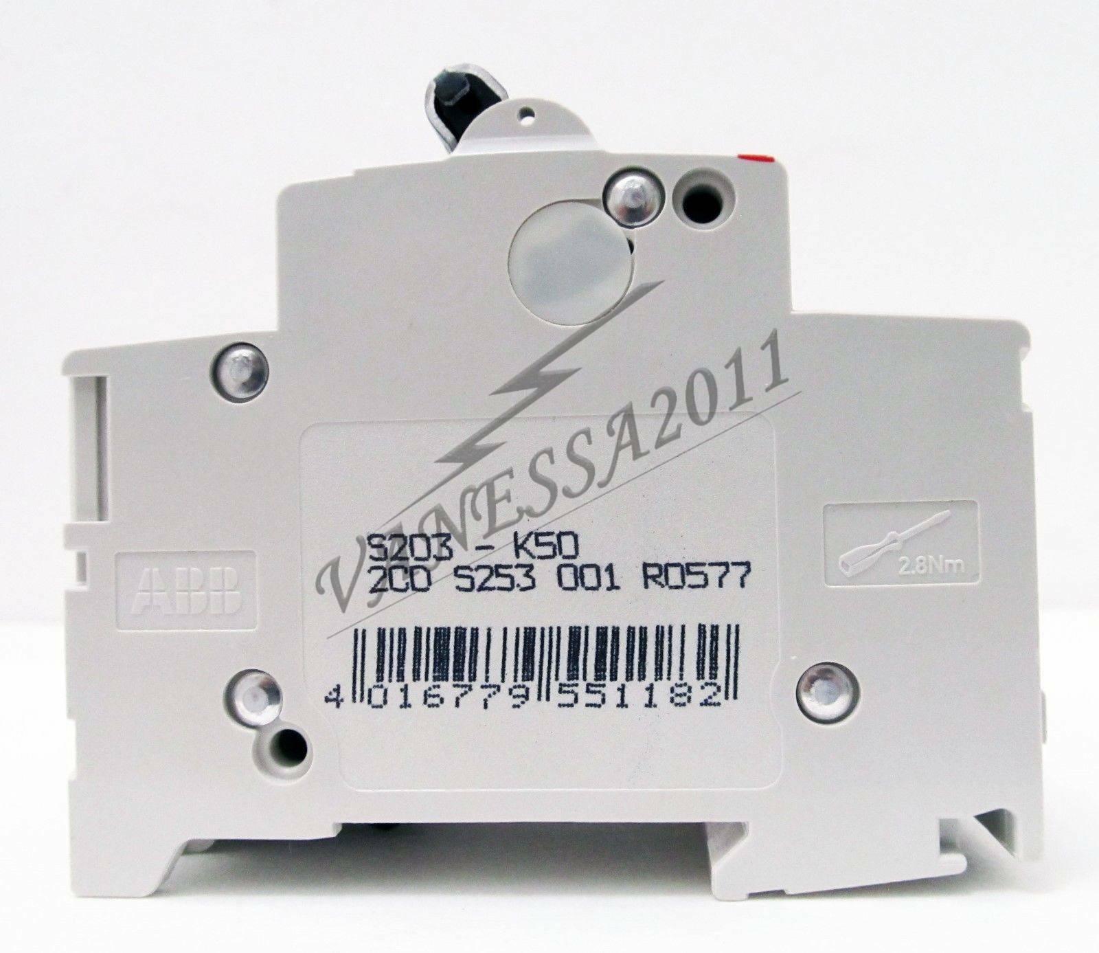 S203-K50 Miniature Circuit Breaker - 3P - K - 50 A