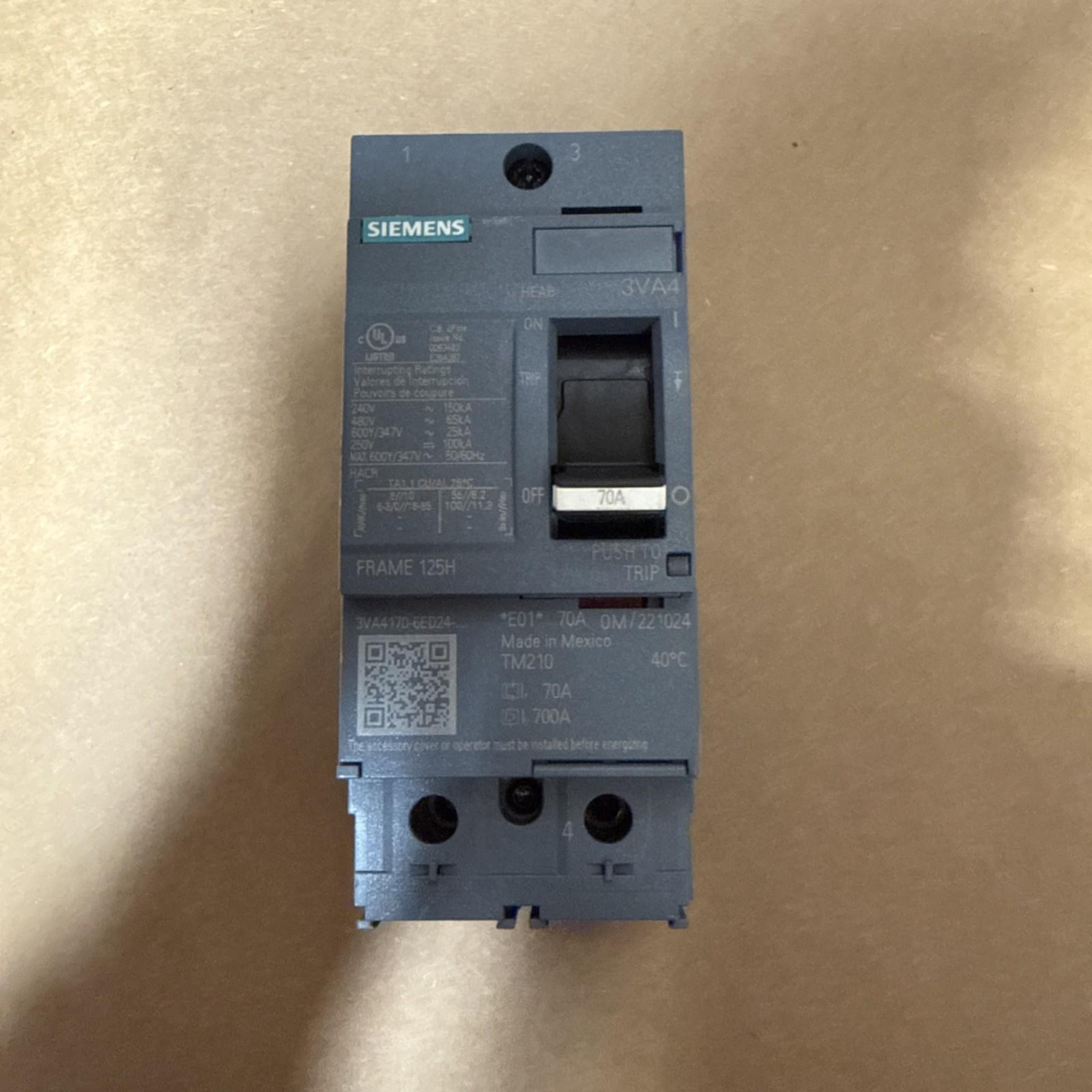 BRKR 3VA41 2P 70A 65KA FTFM LD LUG