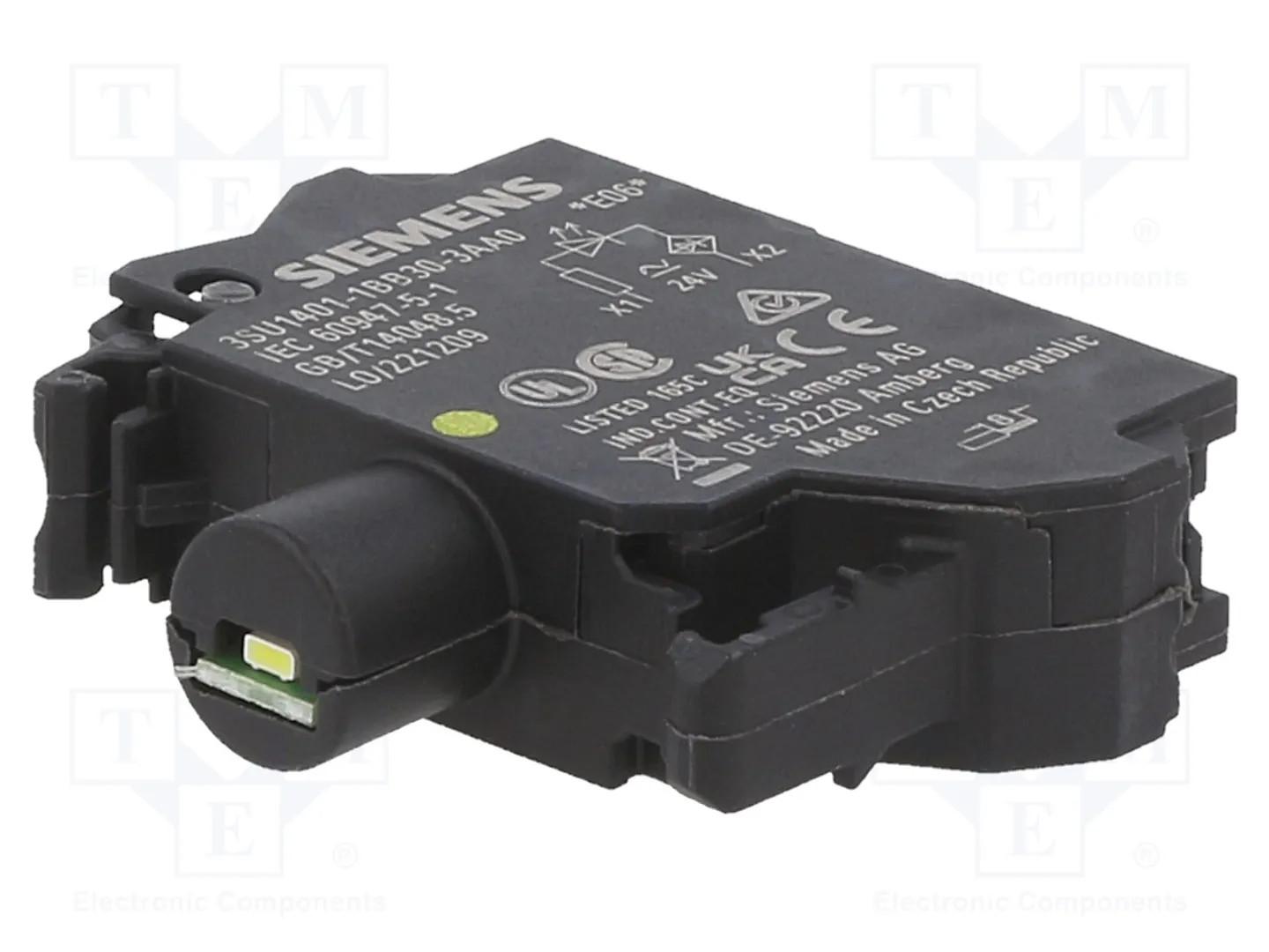 LED MODULE, YLW, 24V UC, W/CAGE CLAMP
